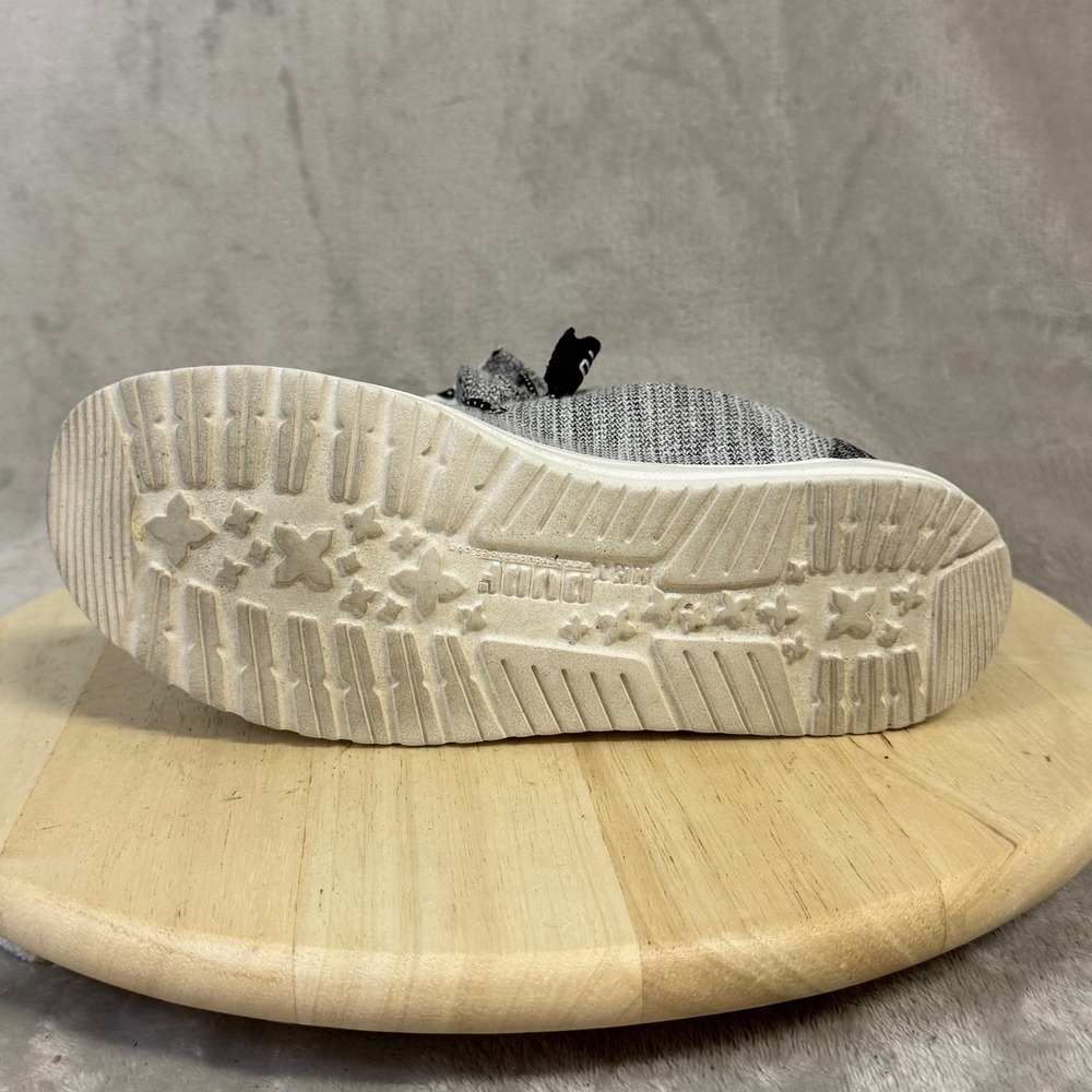 Hey Dude Wendy Stretch Yin Yang Grey Knit Slip On Loafer Shoe 121413351 Womens 9 - Picture 12 of 16